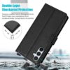 for Samsung A35 5G Case, 4 Card Slots Flip Wallet Kickstand Shockproof Protective Phone Case for Samsung Galaxy A35 5G, Black - Image 4