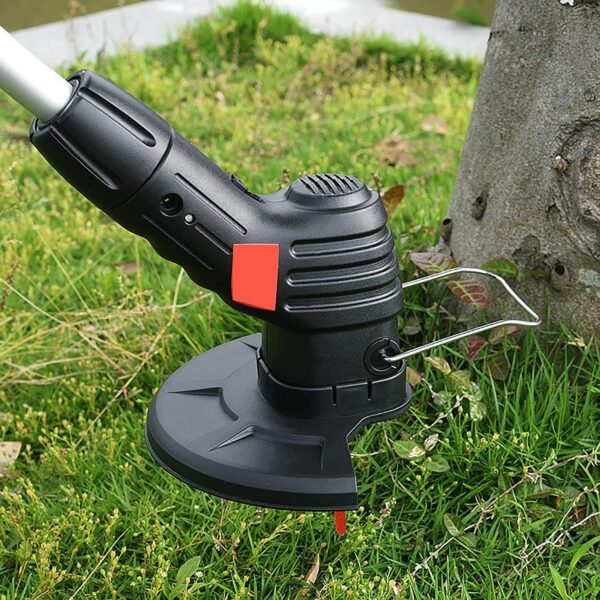 Electric Lawn Mower for Patio Garden, Portable Stretchable Cordless Lawnmower with Battery and Charger,Cordless Battery Powered Lawn Mower/Edger - Image 4
