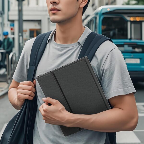 OYEEICE Enlarged Keycap Keyboard with Case for iPad 10.2 9th Generation, Anti-Fall Keycap Backlit Keyboard for iPad 8th / 7th Gen, Detachable Keyboard Case for iPad Pro 10.5 and Air 3rd Gen - Black - Image 9