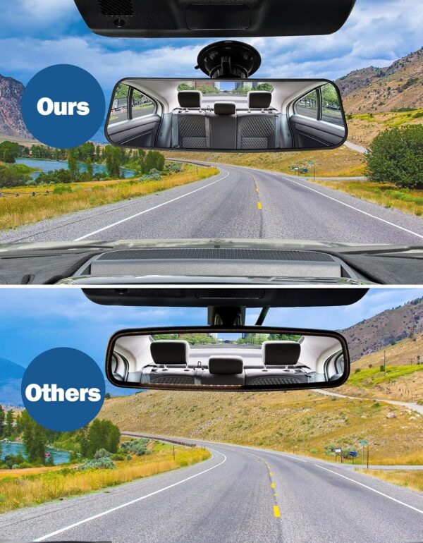JoyTutus Rear View Mirror for Driving Test, Universal Car Inside Mirrors, Driving Instructor Learner Examiner Mirror with Suction Cup, Car Rearview Mirror for Driving Test & Lesson (200 X 60mm) - Image 7