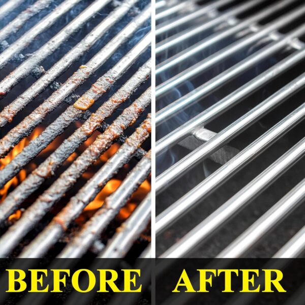 Grill Brush with Scraper,Bristle Free 18.8" Steam Cleaning BBQ Brush for Outdoor Grills, Heat-Resistant Kevlar Replaceable Head, Grill Accessories Perfect BBQ Gifts for Men/Dad - Image 7