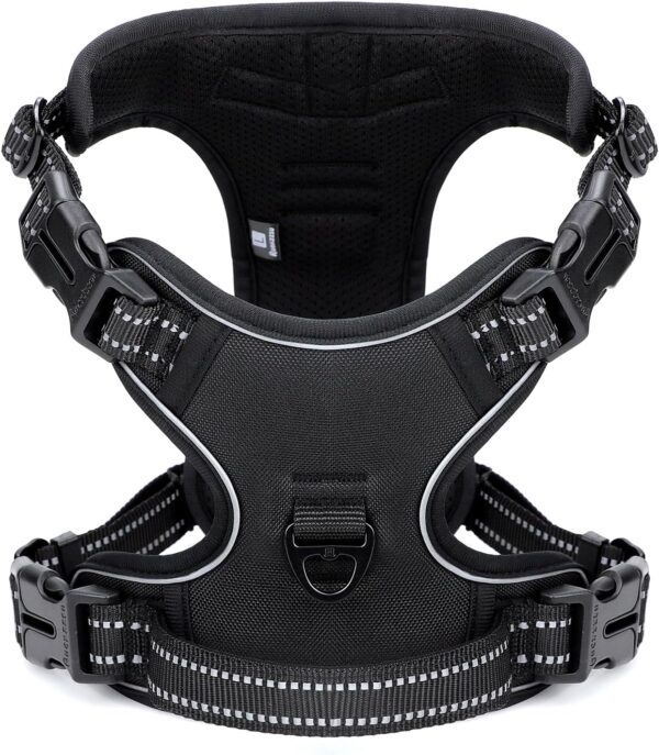 Dog Harness, Dog Harness for Small Medium Large Dogs No Pull Adjustable Padded Reflective Harness with Handle for Walking Training - Image 10