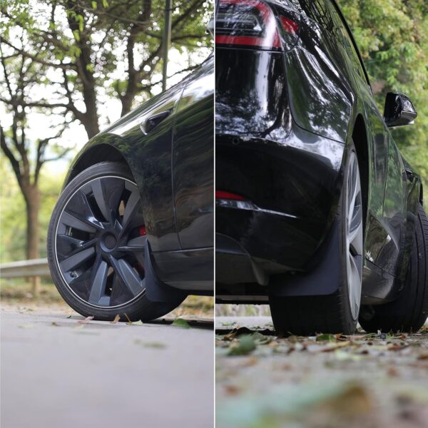 4Pcs for Tesla Model 3 Mud Flaps Accessories Splash Guards Tire Mud Flap,Mudguard No Drilling Required Mudflaps 2017-2023 - Image 7