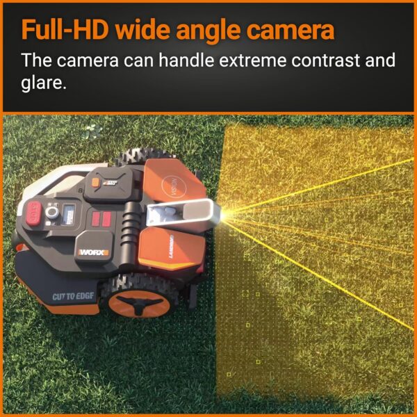WORX WR202E Landroid Robotic Lawn Mower – 250m² Patented AIA Mowing Multi-Zone, Auto Charging, 20V PowerShare Battery, Rain Sensor, Cut-to-Edge Technology, App-Controlled, Accessories Included - Image 5