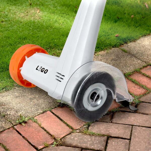 Electric Moss & Weed Sweeper - 2-in-1 Steel Brushes for Driveways, Patios & Paving Stones,140 Watts, Lightweight Design for Home Use - Image 4