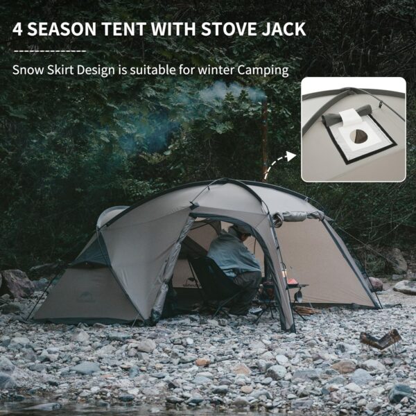 Naturehike Tent 4-6 Person Ultralight Camping Tent 3-4 Season Waterproof Windproof Dome Tent for Outdoor, Trekking, Backpacking - Image 3