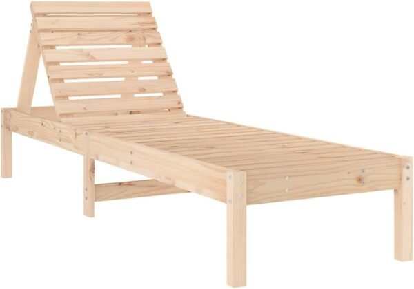 Home outdoor OthersSun Loungers 2 pcs 199.5x60x74 cm Solid Wood Pine - Image 4