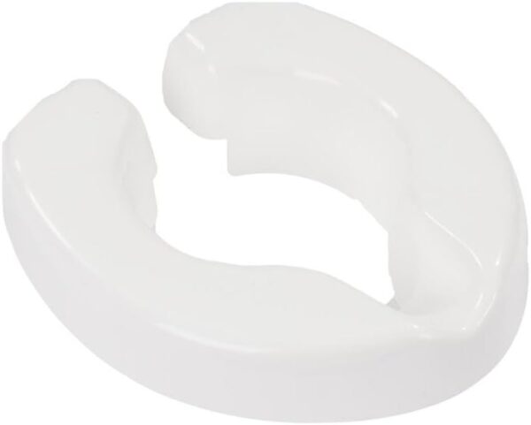 NRS Healthcare Novelle Portable Clip-On Raised Toilet Seat, Height Raiser, Maximum User Weight 190kg(30st), Not For All Toilets, Please Check Dimensions- White - Image 5