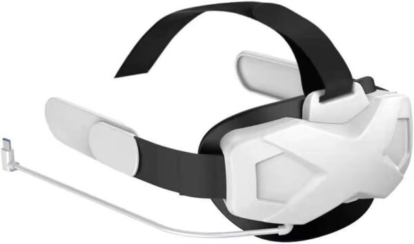 POFET Head Strap with Battery Pack for Quest 2 Rechargeable 5000mAh Elite Head Strap Compatible with Meta Quest 2, Comfortable Replacement Strap for Extra 3-Hour Playtime - Image 2