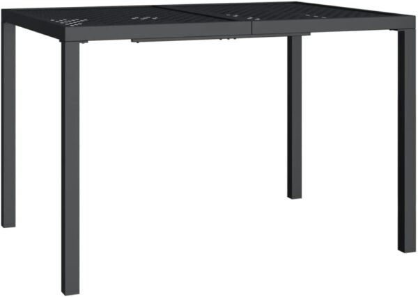 WKIEQACO Outdoor Outdoor Furniture Sets,5 Piece Garden Dining Set Anthracite Steel - Image 8