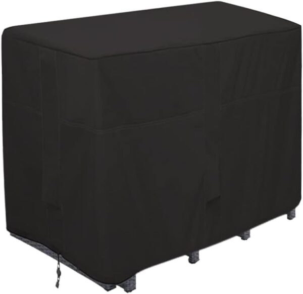 Izzybang Outdoor Bar Height Patio Cover for Rectangular Bar Height Dining Set - Heavy Duty Waterproof - 48'' Long - 4 Person - Image 2