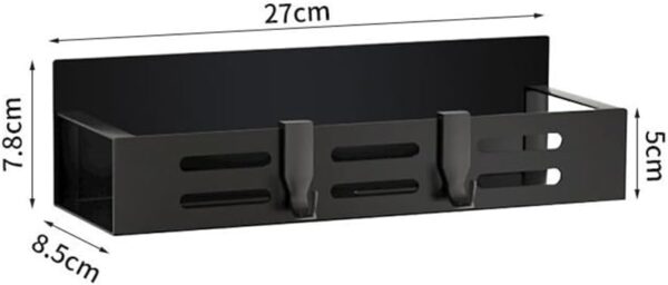 For Refrigerator Mounted Magnetic Spice Holder Rack with Hooks Smart Storage Option (M) - Image 4