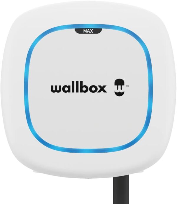 Wallbox Pulsar Max Electric Vehicle Charger (7.4kW, Type 2, Wi-Fi, Bluetooth, OCPP, Indoor/Outdoor, Earthing Protection, 5 Meter Cable, Easy-to-Install Design) White - Image 2