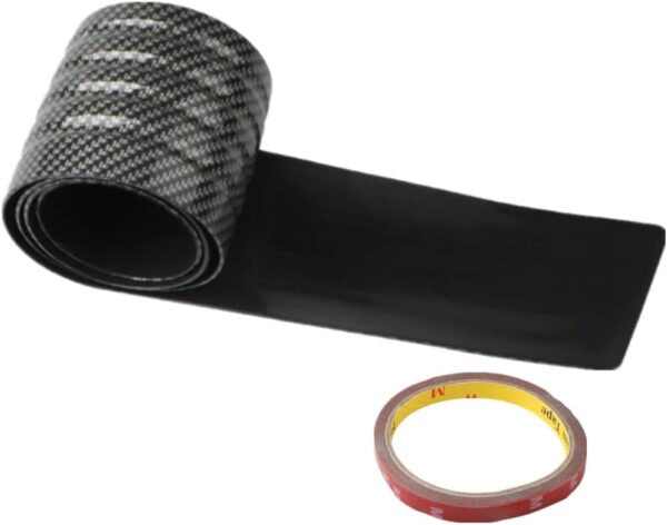 Youngine Universal Carbon Fibre Rubber Rear Guard Bumper Protector Anti-Scratch Trim Cover for Car Pickup SUV Truck,104cm/41 inches - Image 2