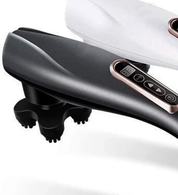 GLOBAL RELAX® | EGO Multifunctional Cordless Body Massager | White | Shiatsu Massage I Percussion | 6 Interchangeable Heads | 10 Intensity Levels | LCD Display - Image 10