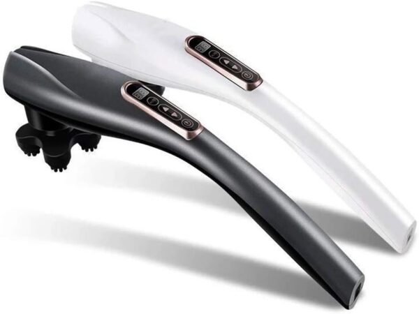 GLOBAL RELAX® | EGO Multifunctional Cordless Body Massager | White | Shiatsu Massage I Percussion | 6 Interchangeable Heads | 10 Intensity Levels | LCD Display - Image 9