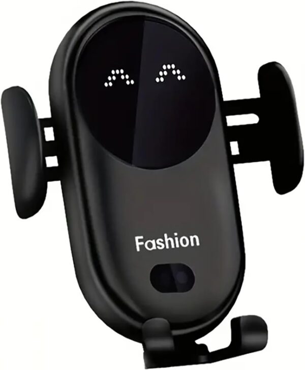 15W Car Phone Holder Wireless Charger, Smart Induction Automatic Clamping, Wireless Car Charger Mount, Air Vent, for iPhone 15 14 13 12 Series & Samsung S24 S23 Series (Black) - Image 2
