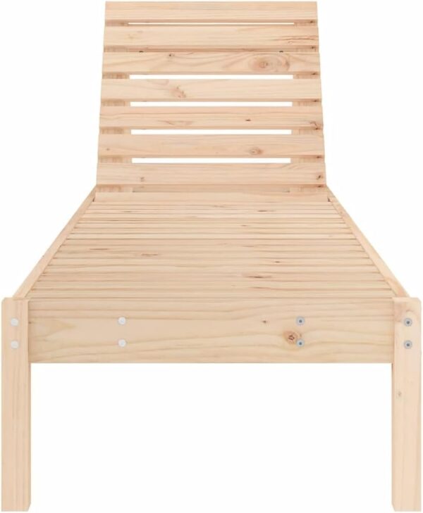 Home outdoor OthersSun Loungers 2 pcs 199.5x60x74 cm Solid Wood Pine - Image 5