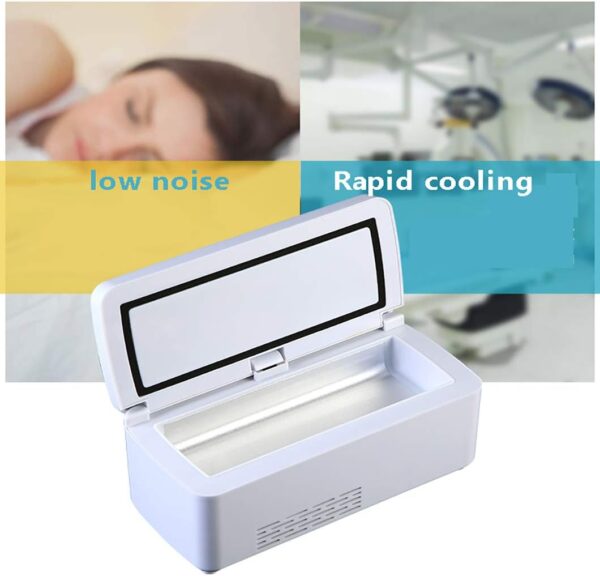 sjdoPulse Portable Medicine Refrigerator, Car Mini Insulin Refrigerated Box/Portable Smart, Silent Hd Display/Keeps Diabetes Medication Cool And Insulated - Image 6