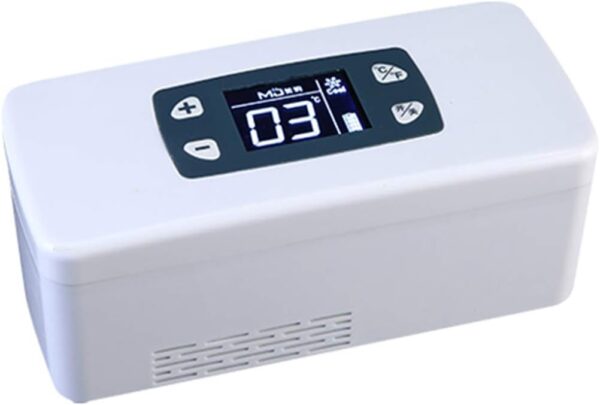 sjdoPulse Portable Medicine Refrigerator, Car Mini Insulin Refrigerated Box/Portable Smart, Silent Hd Display/Keeps Diabetes Medication Cool And Insulated - Image 2
