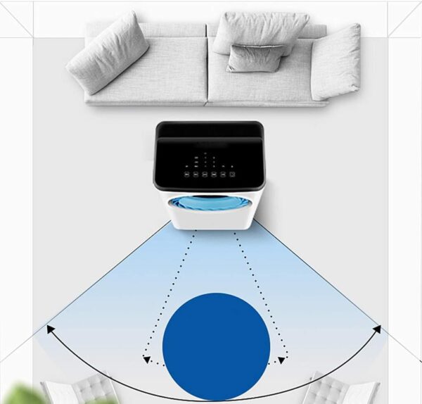 Portable Air Conditioner Fan Portable Air Conditioner Fan, Evaporative Cooler 3 Fan Speed, Conditioner Quiet Humidifier Misting Fan For Home Office Bedroom(White+ Blue) (Color : White) - Image 5