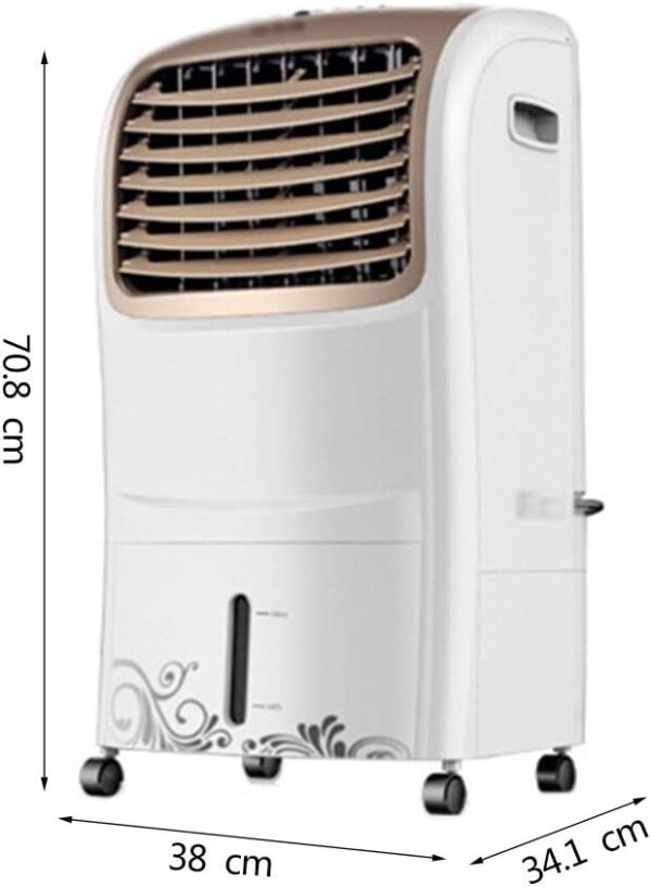 Portable Air Conditioner Fan Air Cooler, With Remote Control Air Conditioner Evaporative Small Misting Humidifier Fan And Bladeless Noiseless Fan For Office,Dorm,Room(Free Ice Tray) - Image 5