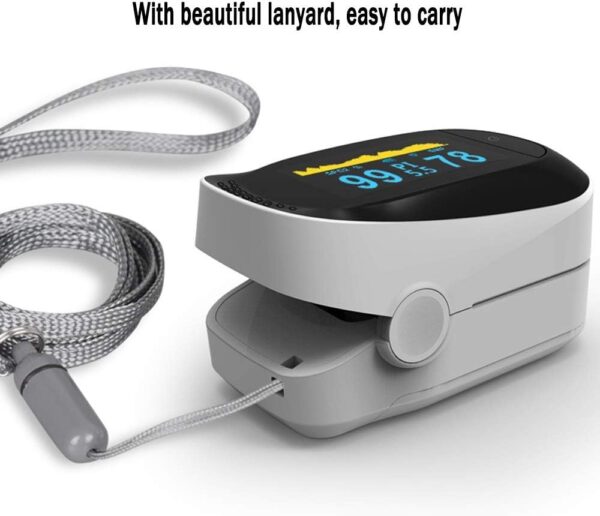 WHOJS Fingertip Pulse Oximeter Multifunctional monitor OLED dual color display Pulse sensor Adults and children Sleep monitoring Oxygen - Image 6