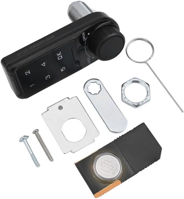 Augustknowu Deadbolt Smart Lock, Electronic Keyless Entry Cabinet Door Lock, Refrigerator Sliding Password - Image 5
