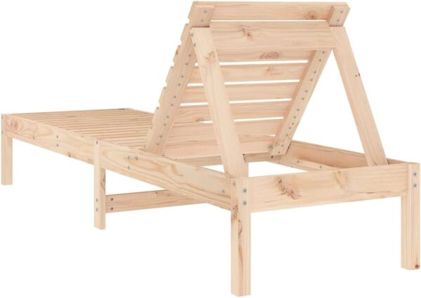 Home outdoor OthersSun Loungers 2 pcs 199.5x60x74 cm Solid Wood Pine - Image 7
