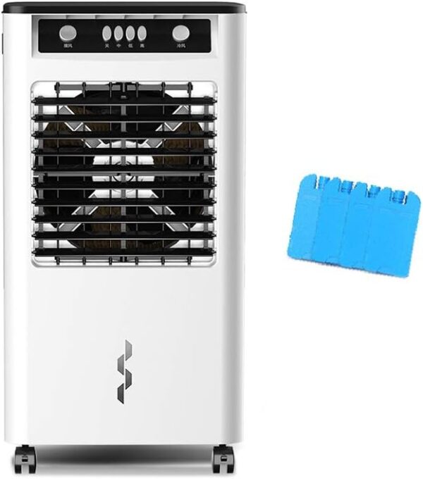 Portable Air Conditioner Fan Air Cooler, Portable Evaporative Small Misting Humidifier Air Conditioner Fan And Bladeless Noiseless Fan, For Office, Dorm, Room(Free Ice Tray) - Image 2