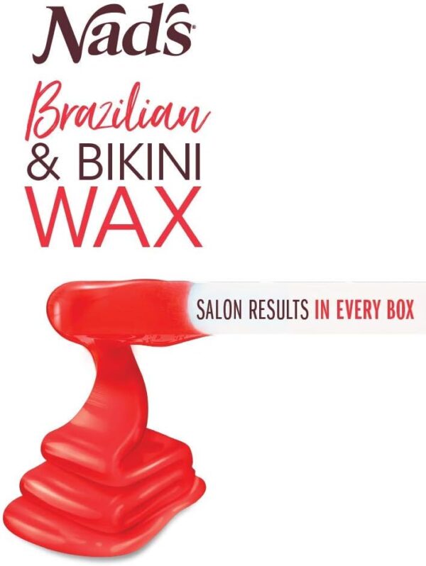 Nad's Brazilian & Bikini Wax Kit, Strip Free Hard Wax, Intimate Waxing Kit, Includes 3 Wooden Spatulas, 3 x Oil Wipes & Hot Wax 140g - Image 8
