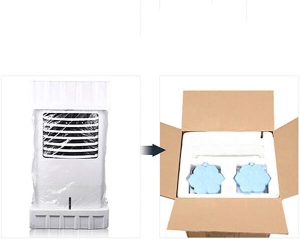 Portable Air Conditioner Fan Air Cooler, Portable Air Conditioner Evaporative Misting With Remote Control Humidifier Fan And Bladeless Noiseless Fan, For Office, Dorm, Room(Free Ice Tray) - Image 5