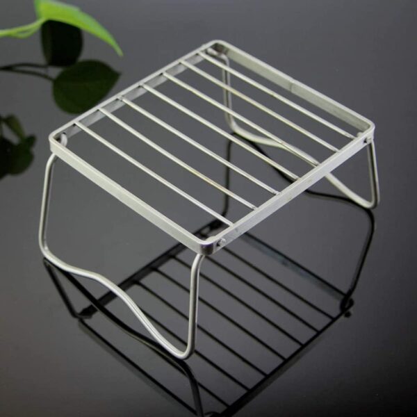 XWBLDBDFC Camping BBQ Portable Mini Stainless Steel BBQ Folding Grill Compact Grill BBQ for Picnics Hiking Backyards Survival-17 * 15.5cm - Image 3