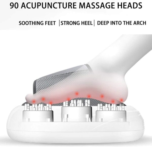 Dr.Lefran Shiatsu Foot Massager Machine, Heat Electric Deep Kneading Half Wrapped Foot Massage, Air Pressure Hot Acupuncture Red Light Physical Therapy, for Home Office Use - Image 6