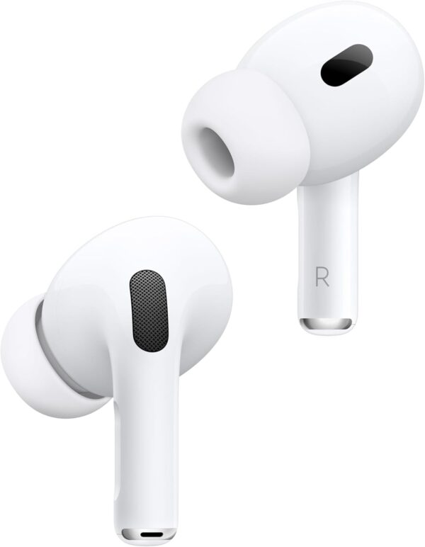 Apple AirPods Pro 2 Wireless Earbuds, Bluetooth Headphones, Active Noise Cancellation, Hearing Aid Feature, Transparency, Personalised Spatial Audio, High Fidelity Sound, H2 Chip, USB C Charging - Image 2