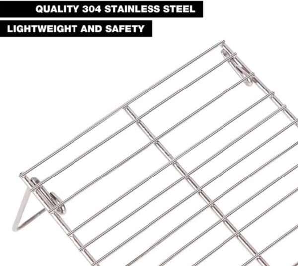 Haptufer Folding Campfire Grill Camping Grill Suitable for Travel and Survival Expanded Size: 18x16x12cm - Image 6