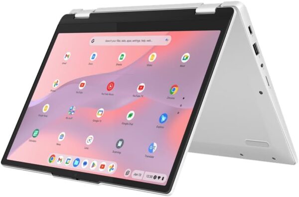 Lenovo IdeaPad Flex 3 Chromebook 12.2 Inch WUXGA Touchscreen Laptop (Intel N100, Integrated Intel UHD Graphics, 8GB RAM, 128GB SSD, ChromeOS) - Grey - Image 3