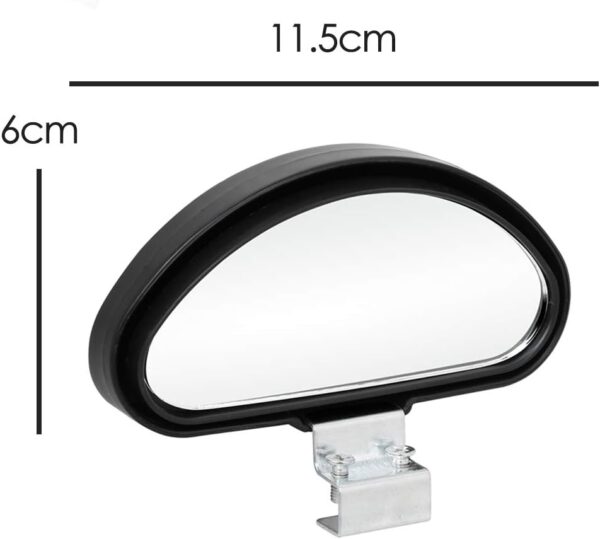TRIXES 2 X Adjustable Car Van Blind Spot Blindspot Wide Angle Towing Mirror - Car Accessories - Small Mirrors - Mounting Mirrors for Side and Rearview Mirrors - Image 3