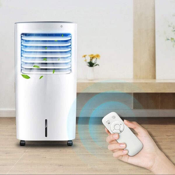 Portable Air Conditioner Fan Air Cooler, Portable Air Conditioner Evaporative Misting With Remote Control Humidifier Fan And Bladeless Noiseless Fan, For Office, Dorm, Room(Free Ice Tray) - Image 4