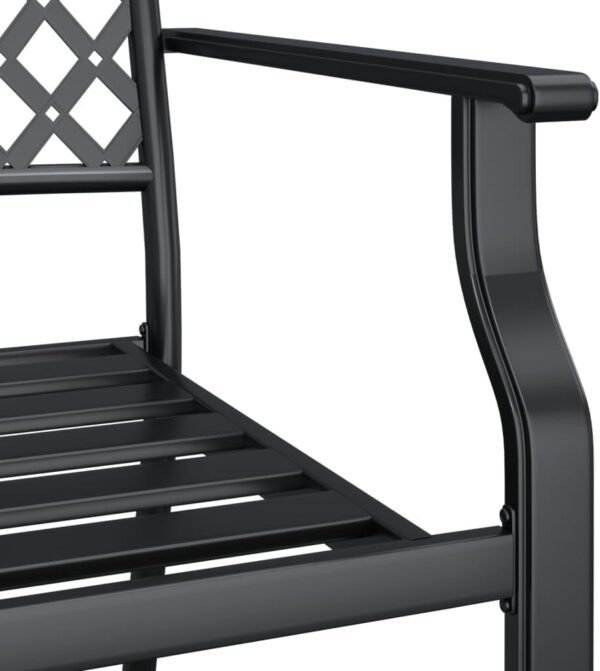 WKIEQACO Outdoor Outdoor Furniture Sets,5 Piece Garden Dining Set Anthracite Steel - Image 7