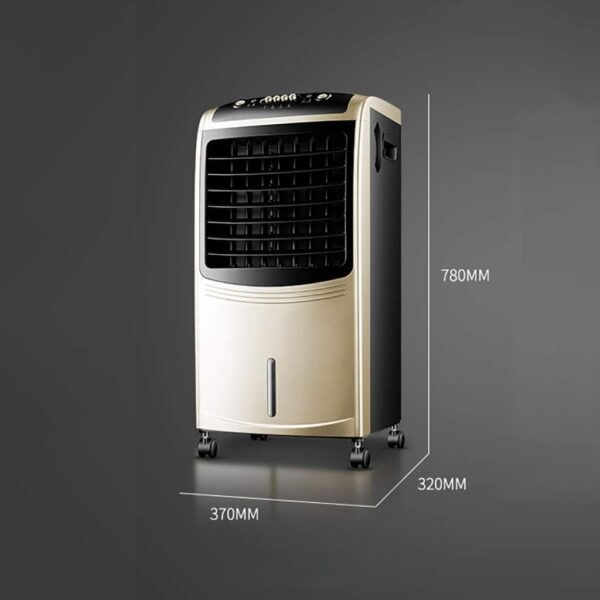 Portable Air Conditioner Fan COLD AIR FAN Standing Water- Cooled Space Air Coolers Evaporative 3 Speed Control Tower Fan Personal Floor Living Room Gold+Black - Image 3