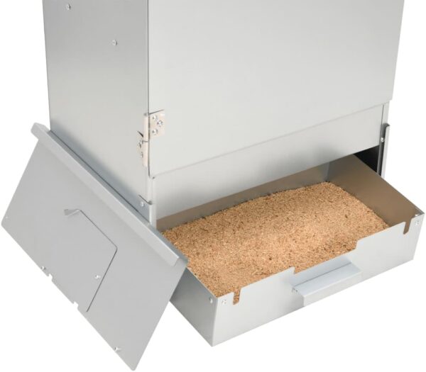 Furniture select-BBQ Oven Smoker with Table Galvanised Steel - Image 7