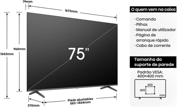 Hisense 75e7nq 75´´ 4k Qled Tv Europe PAL - Image 4