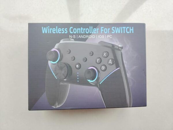 Wireless Switch Controller,Switch Pro Controllers for Nintendo Switch/Lite/OLED/PC,Bluetooth PC Gaming Controller with 9-Color RGB LEDs, 950mAh Battery, Programmable Buttons,Gyro Axis,Turbo, White - Image 9