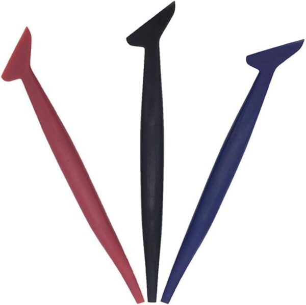 NA 3 Pcs Flexible Micro Squeegee Car Vinyl Wrap Tool Kit Edge Trimmer for Installing Auto wraps and Car Stickers - Image 4