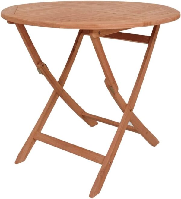 Homgoday 5 Piece Solid Teak Wood Garden Dining Set Outdoor Garden Table Chairs, Table with Outdoor Chairs, Outdoor Tables and Chairs - Image 8