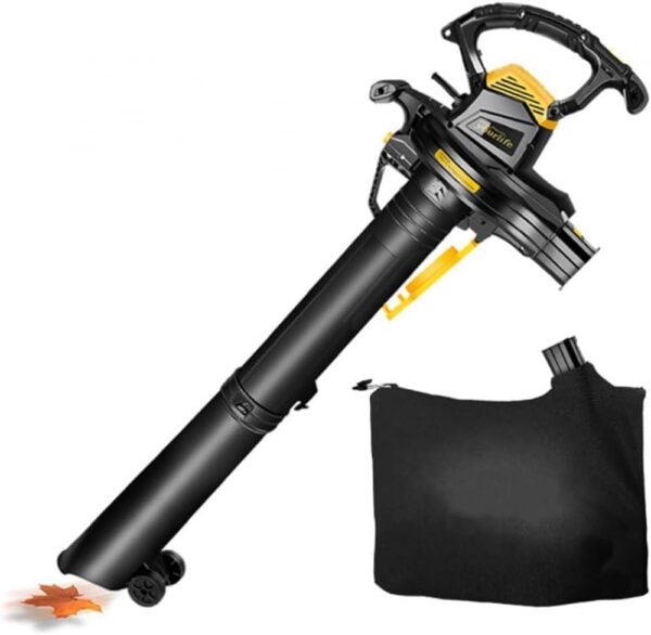 Electric Garden Blower and Vacuum, 3800W Garden Leaf Blower & Vacuum Shredder with 40LCollection Bag, 16:1 Shredding Ratio, for Blowing Leaves, Chips, Dust, Debris - Image 2