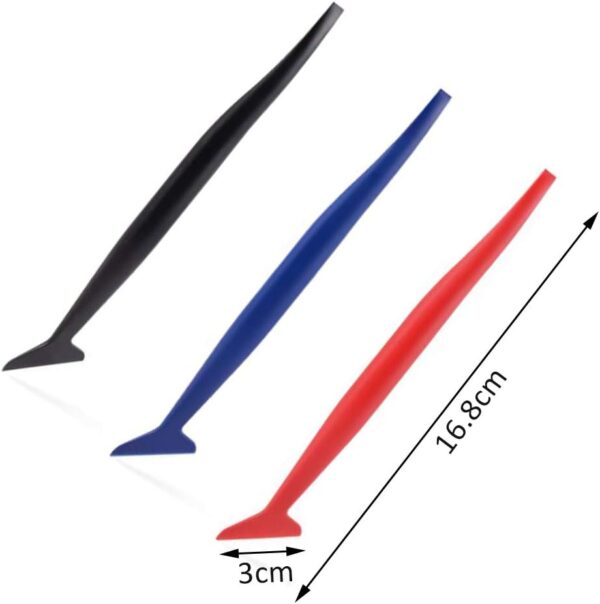 NA 3 Pcs Flexible Micro Squeegee Car Vinyl Wrap Tool Kit Edge Trimmer for Installing Auto wraps and Car Stickers - Image 3