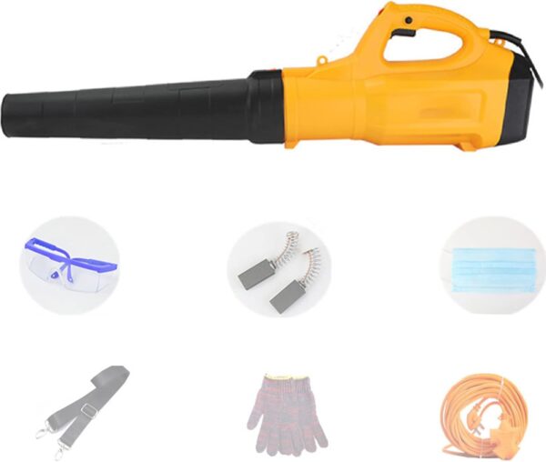 ALSUP 6800W electric handheld leaf blower blower, leaf blower blower for ash cleaning and dust blowing industrial leaf blower, electric leaf blower with 6-speed boost,15m - Image 2