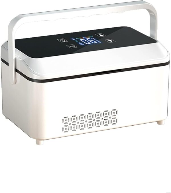 Portable Insulin Travel Bag Insulin Cool Box Refrigerator Portable Insulin Cooler Box, Smart Electric Fridge with Thermostat Under Charging Cable for Travel and Home. - Image 2
